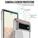 VAKIBO Premium Clear 1.5MM Thick Transparent Soft TPU Rubber Back Cover Case With Camera Protection Suitable for Google Pixel 6A
