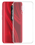VAKIBO Super Premium Soft TPU Transparent Case With Dustplug,Side Grip,Corner Protection,lanyard Cuts,Camera Protection Suitable for MI Redmi 8