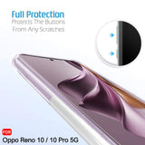 VAKIBO Super Premium Black Border Transparent Case With Corner Protection & Camera Protection Suitable for Oppo Reno 10 Pro