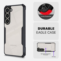 VAKIBO Best Selling Black and Transparent Coloured Made With Soft TPU and Acrylic Back Cover Case With 4 Corner and Camera Protection Suitable for Oppo A5