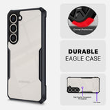 VAKIBO Best Selling Black and Transparent Coloured Made With Soft TPU and Acrylic Back Cover Case With 4 Corner and Camera Protection Suitable for Oppo A5