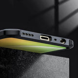 VAKIBO Best Selling Black and Transparent Coloured Made With Soft TPU and Acrylic Back Cover Case With 4 Corner and Camera Protection Suitable for Infinix Hot 10