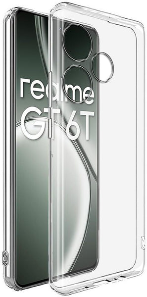 VAKIBO Premium Clear 1.5MM Thick Transparent Soft TPU Rubber Back Cover Case With Camera Protection Suitable for Realme GT6T