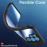 VAKIBO Best Selling Black and Transparent Coloured Made With Soft TPU and Acrylic Back Cover Case With 4 Corner and Camera Protection Suitable for Samsung Galaxy S25 Ultra