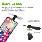Portable Mini USB Fan for iPhones | Lightning Devices Multicolours