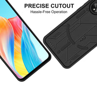 VAKIBO Black Coloured Back Cover Case Suitable for Oppo A58