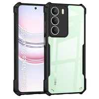 VAKIBO Best Selling Black and Transparent Coloured Made With Soft TPU and Acrylic Back Cover Case With 4 Corner and Camera Protection Suitable for Realme Narzo 80 Lite 5G
