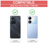 VAKIBO Premium Clear 1.5MM Thick Transparent Soft TPU Rubber Back Cover Case With Camera Protection Suitable for Vivo T2 5G