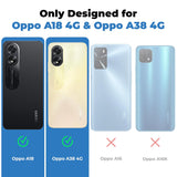 VAKIBO Black Coloured Back Cover Case Suitable for Oppo A38