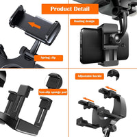 Car Phone Holder 360° Rotation Universal Smartphone Mount for Rear View Mirror