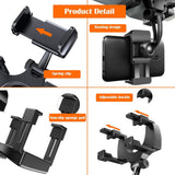 Car Phone Holder 360° Rotation Universal Smartphone Mount for Rear View Mirror