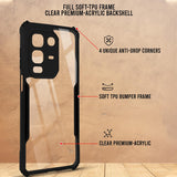 VAKIBO Super Premium Black Border Transparent Case With Corner Protection & Camera Protection Suitable for Infinix Note 50X