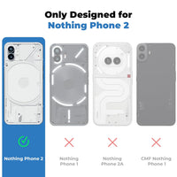 VAKIBO Transparent Premium Quality Back Cover Made With Soft TPU/ Silicon Rubber Suitable For Nothing Phone 2