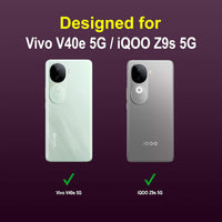 VAKIBO Premium Clear 1.5MM Thick Transparent Soft TPU Rubber Back Cover Case With Camera Protection Suitable for Vivo V40E