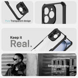 VAKIBO Best Selling Black and Transparent Coloured Made With Soft TPU and Acrylic Back Cover Case With 4 Corner and Camera Protection Suitable for iTel A80