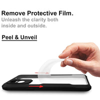 VAKIBO Best Selling Black and Transparent Coloured Made With Soft TPU and Acrylic Back Cover Case With 4 Corner and Camera Protection Suitable for Oppo A15