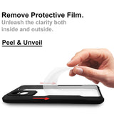 VAKIBO Best Selling Black and Transparent Coloured Made With Soft TPU and Acrylic Back Cover Case With 4 Corner and Camera Protection Suitable for Oppo A15