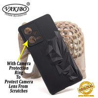 VAKIBO Bat Man 3D Mask Design Black Coloured Soft TPU Back Cover Case With Camera Protection Ring Suitable for Mi Redmi Note 12