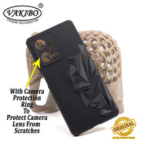 VAKIBO Bat Man 3D Mask Design Black Coloured Soft TPU Back Cover Case With Camera Protection Ring Suitable for Mi Poco X5 5G