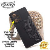 VAKIBO Bat Man 3D Mask Design Black Coloured Soft TPU Back Cover Case With Camera Protection Ring Suitable for Mi Redmi Note 12