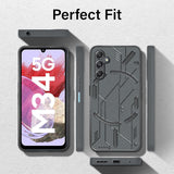 VAKIBO Black Coloured Back Cover Case Suitable for Samsung Galaxy M34