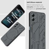 VAKIBO Black Coloured Back Cover Case Suitable for Moto G14