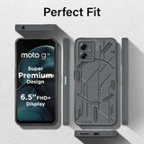 VAKIBO Black Coloured Back Cover Case Suitable for Moto G14