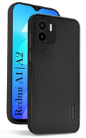 VAKIBO Niukin Dotted Design Black Coloured Soft TPU Rubber Back Cover Case With Camera Protection Ring Suitable for Mi Redmi A2