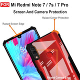 VAKIBO Super Premium Black Border Transparent Case With Corner Protection & Camera Protection Suitable for Mi Redmi 7