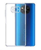 VAKIBO Super Premium Soft TPU Transparent Case With Dustplug,Side Grip,Corner Protection,lanyard Cuts,Camera Protection Suitable for Poco X3 Pro
