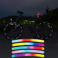 Night Safety Reflective Wheel Rim Stripe Stickers