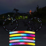 Night Safety Reflective Wheel Rim Stripe Stickers