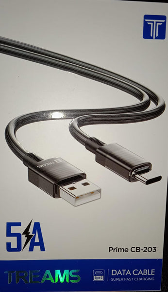 Treams 5A 1M C USB TYPE CABLE CB203(Pink)