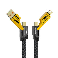 VAKIBO 2-in-1 Cable 5 A 1 m Naylon Braided 4IN1_FLAT_DC