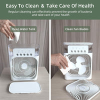 Portable Air Cooling Misting Fan with 5 Hole Spray