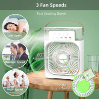 Portable Air Cooling Misting Fan with 5 Hole Spray