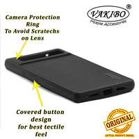 VAKIBO Niukin Dotted Black Coloured Made with Silicon Rubber TPU Back Cover Case Suitable for Google Pixel 6