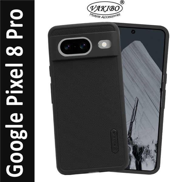 VAKIBO Niukin Dotted Black Coloured Made with Silicon Rubber TPU Back Cover Case Suitable for Google Pixel 8