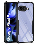 VAKIBO Best Selling Black and Transparent Coloured Made With Soft TPU and Acrylic Back Cover Case With 4 Corner and Camera Protection Suitable for Google Pixel 9A