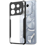 VAKIBO Super Premium Black Border Transparent Case With Corner Protection & Camera Protection Suitable for Infinix GT10 Pro