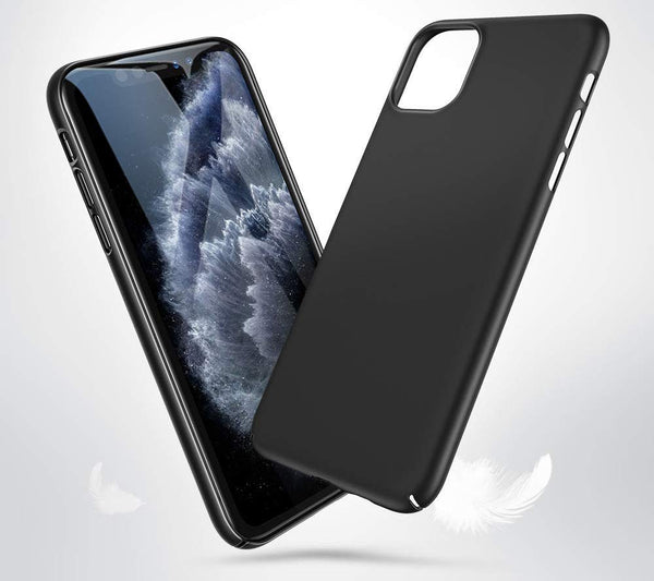 VAKIBO 1.2 MM Thick Black Coloured Soft TPU Rubber Back Cover Case With Camera Protection Ring Suitable for Apple iPhone 11 Pro Max