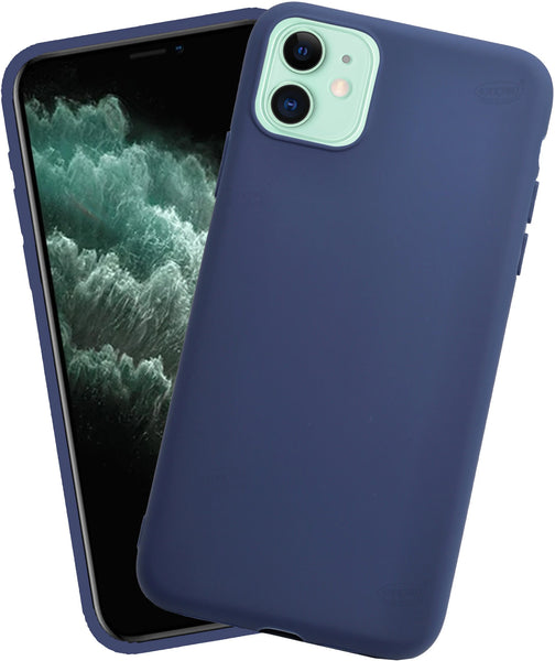 VAKIBO 1.2 MM Thick Blue Coloured Soft TPU Rubber Back Cover Case With Camera Protection Ring Suitable for Apple iPhone 11