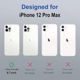 VAKIBO Megnatic Magsafe Black Soft with Hard back Back Cover Case With Camera Protection Ring Suitable for Apple iPhone 12 Pro Max