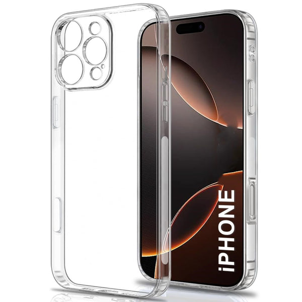 VAKIBO Premium Clear 1.5MM Thick Transparent Soft TPU Rubber Back Cover Case With Camera Protection Suitable for Apple iPhone 15 Pro Max