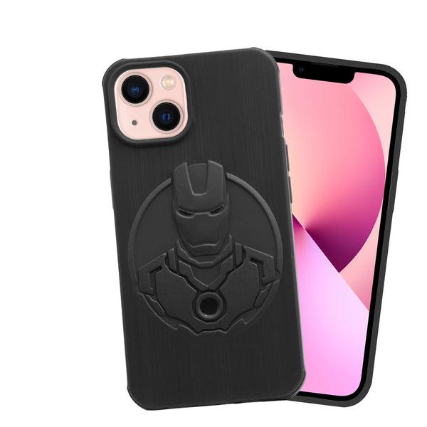 VAKIBO Iron Man Design soft Silicon TPU Back Cover Case With Camera Protection Ring Suitable for iPhone 13