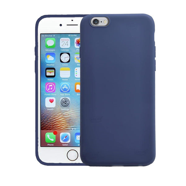 VAKIBO 1.2 MM Thick Blue Coloured Soft TPU Rubber Back Cover Case With Camera Protection Ring Suitable for Apple iPhone 6