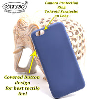 VAKIBO 1.2 MM Thick Blue Coloured Soft TPU Rubber Back Cover Case With Camera Protection Ring Suitable for Apple iPhone 6
