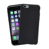 VAKIBO Niukin Dotted Design Black Coloured Soft TPU Rubber Back Cover Case With Camera Protection Ring Suitable for Apple iPhone 6