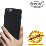 VAKIBO Niukin Dotted Design Black Coloured Soft TPU Rubber Back Cover Case With Camera Protection Ring Suitable for Apple iPhone 6