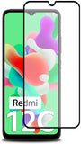 Super Premium Quality Tempered Glass Screen Guard Protector With Black Border Suitable For Mi Redmi 12C